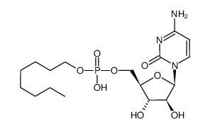 1-β-D-arabinofuranosylcytosine 5'-(n-octyl phosphate) Structure