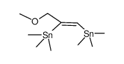 (Z)-(3-methoxyprop-1-ene-1,2-diyl)bis(trimethylstannane) Structure