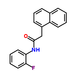 N-(2-Fluorophenyl)-2-(1-naphthyl)acetamide Structure