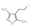 4-(2-氯乙基)-3,5-二甲基异噁唑结构式