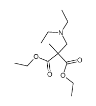 diethylaminomethyl-methyl-malonic acid diethyl ester Structure