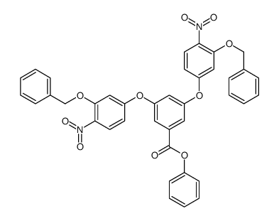 phenyl 3,5-bis(4-nitro-3-phenylmethoxyphenoxy)benzoate结构式