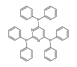 [2,6-bis(diphenylphosphanyl)pyrimidin-4-yl]-diphenylphosphane结构式