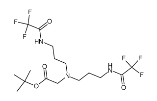 {Bis-[3-(2,2,2-trifluoro-acetylamino)-propyl]-amino}-acetic acid tert-butyl ester Structure