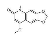 8-甲氧基-1,3-二氧代[4,5-G]喹啉-6(5H)-酮结构式