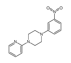 1-(3-nitrophenyl)-4-pyridin-2-ylpiperazine结构式