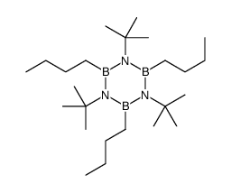 2,4,6-tributyl-1,3,5-tritert-butyl-1,3,5,2,4,6-triazatriborinane Structure