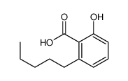 2-hydroxy-6-pentylbenzoic acid结构式