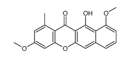 11-hydroxy-3,10-dimethoxy-1-methylbenzo[b]xanthen-12-one结构式