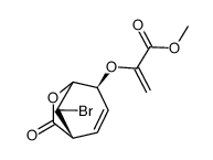 methyl 2-(((1R,4S,8R)-8-bromo-7-oxo-6-oxabicyclo[3.2.1]oct-2-en-4-yl)oxy)acrylate Structure
