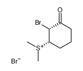 ((1S,2R)-2-bromo-3-oxocyclohexyl)dimethylsulfonium bromide Structure