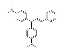 4-[1-[4-(dimethylamino)phenyl]-3-phenylprop-2-enyl]-N,N-dimethylaniline结构式