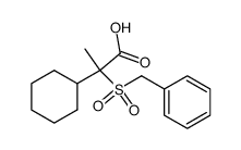 2-benzylsulfonyl-2-cyclohexylpropionic acid结构式