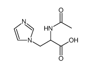 2-乙酰氨基-3-(1-咪唑基)丙酸结构式