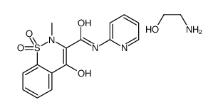 2-aminoethanol,4-hydroxy-2-methyl-1,1-dioxo-N-pyridin-2-yl-1λ6,2-benzothiazine-3-carboxamide Structure