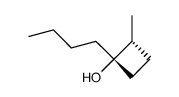 (1S,2R)-1-butyl-2-methylcyclobutan-1-ol结构式