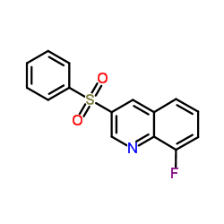 8-氟-3-(苯磺酰基)-喹啉结构式