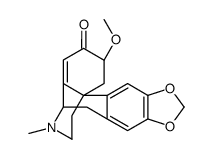 2-methoxy-14-methyl-1,2,5,6-tetrahydro-3H-5,11b-(epiminoethano)phenanthro[2,3-d][1,3]dioxol-3-one Structure