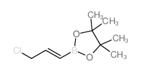 2-(3-氯-1-丙烯-1-基)-4,4,5,5-四甲基-1,3,2-二噁硼烷结构式