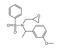 N-[1-(3-methoxyphenyl)ethyl]-N-(oxiran-2-ylmethyl)benzenesulfonamide结构式