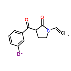3-(3-Bromobenzoyl)-1-vinyl-2-pyrrolidinone Structure