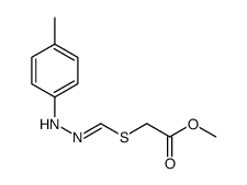 methyl 2-[[(4-methylphenyl)hydrazinylidene]methylsulfanyl]acetate结构式