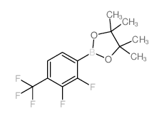 2-(2, 3-Difluoro-4-(trifluoromethyl)phenyl)-4, 4, 5, 5-tetramethyl-1, 3, 2-dioxaborolane Structure