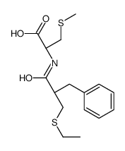 (2R)-2-[(2-benzyl-3-ethylsulfanylpropanoyl)amino]-3-methylsulfanylpropanoic acid Structure