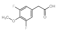 3,5-二氟-4-甲氧基苯乙酸结构式