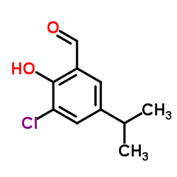 3-CHLORO-2-HYDROXY-5-ISOPROPYL-BENZALDEHYDE structure