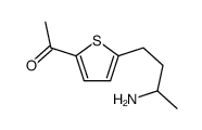1-[5-(3-aminobutyl)thiophen-2-yl]ethanone Structure