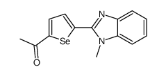 1-[5-(1-methylbenzimidazol-2-yl)selenophen-2-yl]ethanone Structure