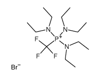 trifluoromethyltris(diethylamino)phosphonium bromide Structure