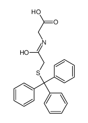 2-[(2-tritylsulfanylacetyl)amino]acetic acid Structure