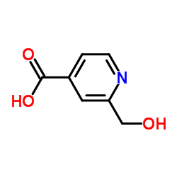 2-(Hydroxymethyl)-4-pyridinecarboxylicacid structure