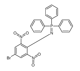 (4-bromo-2,6-dinitrophenyl)imino-triphenyl-λ5-phosphane Structure