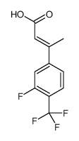 3-[3-fluoro-4-(trifluoromethyl)phenyl]but-2-enoic acid结构式