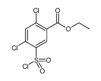 Benzoic acid, 2,4-dichloro-5-(chlorosulfonyl)-, ethyl ester Structure