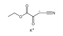 1-氰基-3-乙氧基-2,3-二氧代丙-1-酮钾盐结构式