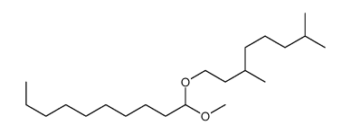 1-[(3,7-dimethyloctyl)oxy]-1-methoxydecane结构式