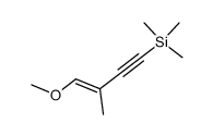 (E)-1-methoxy-2-methyl-4-(trimethylsilyl)but-1-en-3-yne结构式