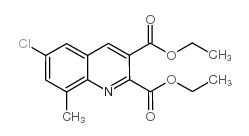 6-氯-8-甲基喹啉-2,3-二羧酸二乙酯结构式