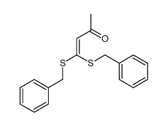 4,4-bis(benzylsulfanyl)but-3-en-2-one结构式