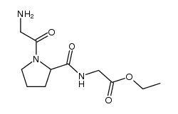 N-(1-glycyl-DL-prolyl)-glycin-ethyl ester Structure