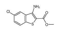 Methyl 3-amino-5-chlorobenzo[b]thiophene-2-carboxylate结构式