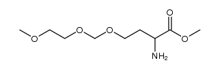 methyl 2-amino-4-((2-methoxyethoxy)methoxy)butanoate结构式