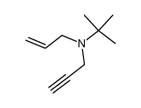 N-tert-butyl-N-(prop-2-ynyl)prop-2-en-1-amine结构式