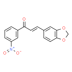 3-(1,3-BENZODIOXOL-5-YL)-1-(3-NITROPHENYL)PROP-2-EN-1-ONE结构式
