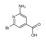 2-Amino-6-bromo-isonicotinic acid Structure