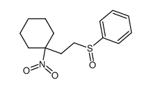 ((2-(1-nitrocyclohexyl)ethyl)sulfinyl)benzene结构式